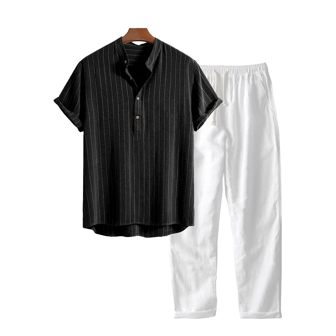 Tuvalu - TheighT Short-Sleeved Set - Dalm Fashion