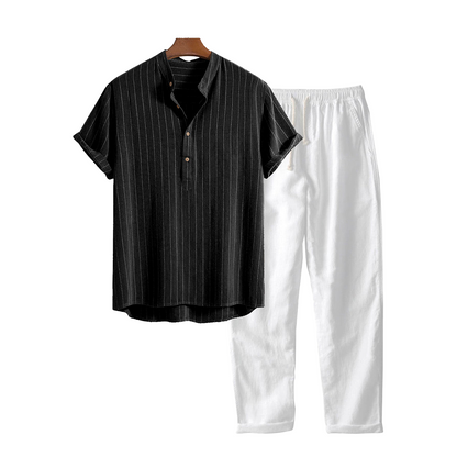 Tuvalu - TheighT Short-Sleeved Set - Dalm Fashion