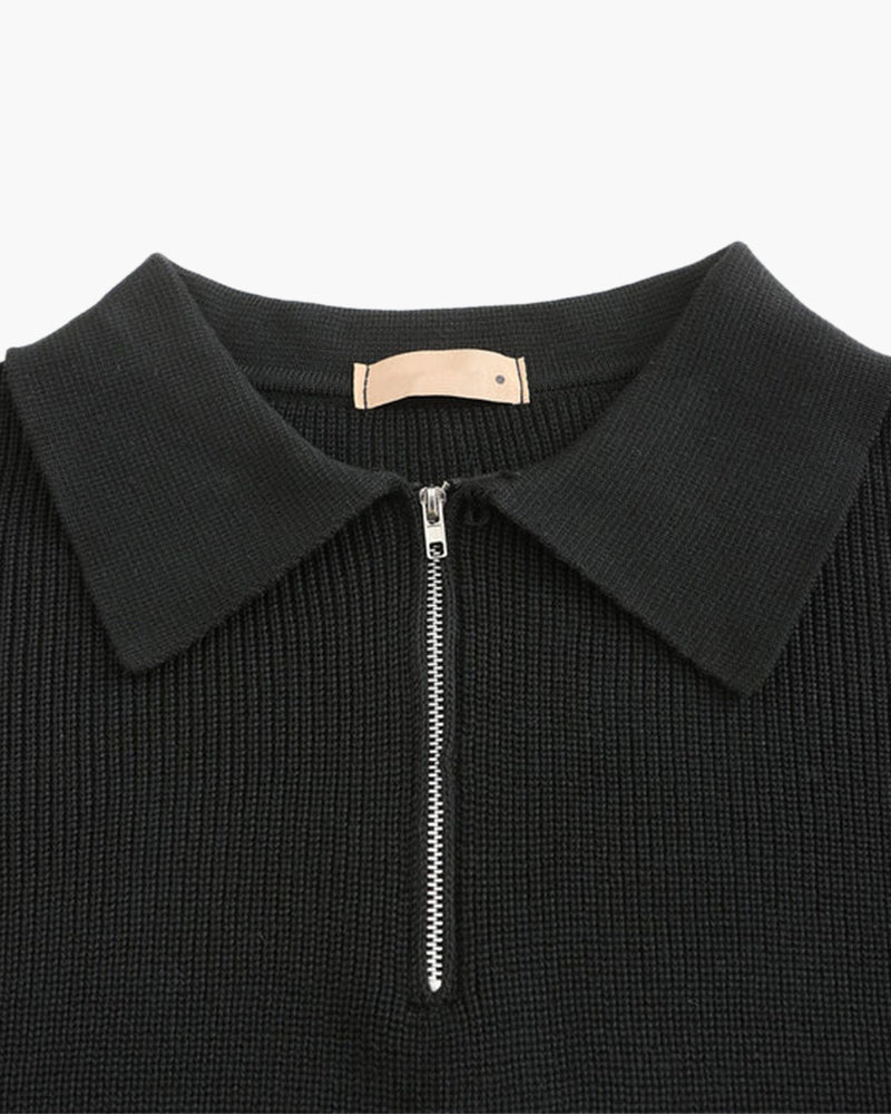 Cesare Half Zip Sweater - Dalm Fashion