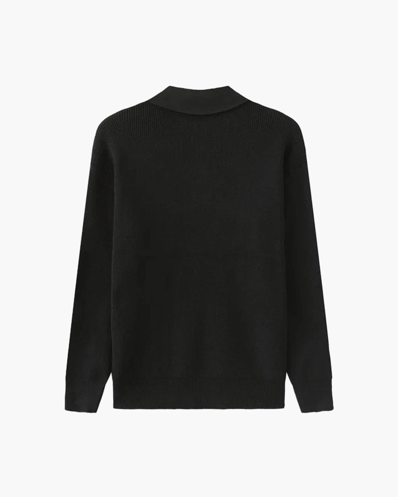 Cesare Half Zip Sweater - Dalm Fashion