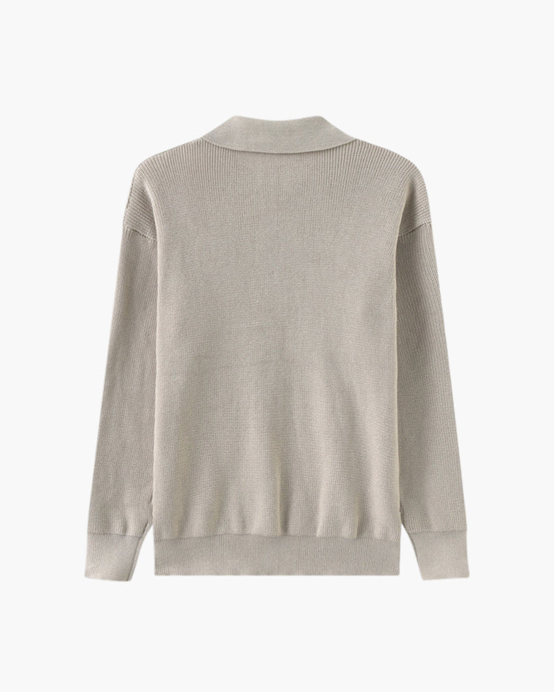 Cesare Half Zip Sweater - Dalm Fashion
