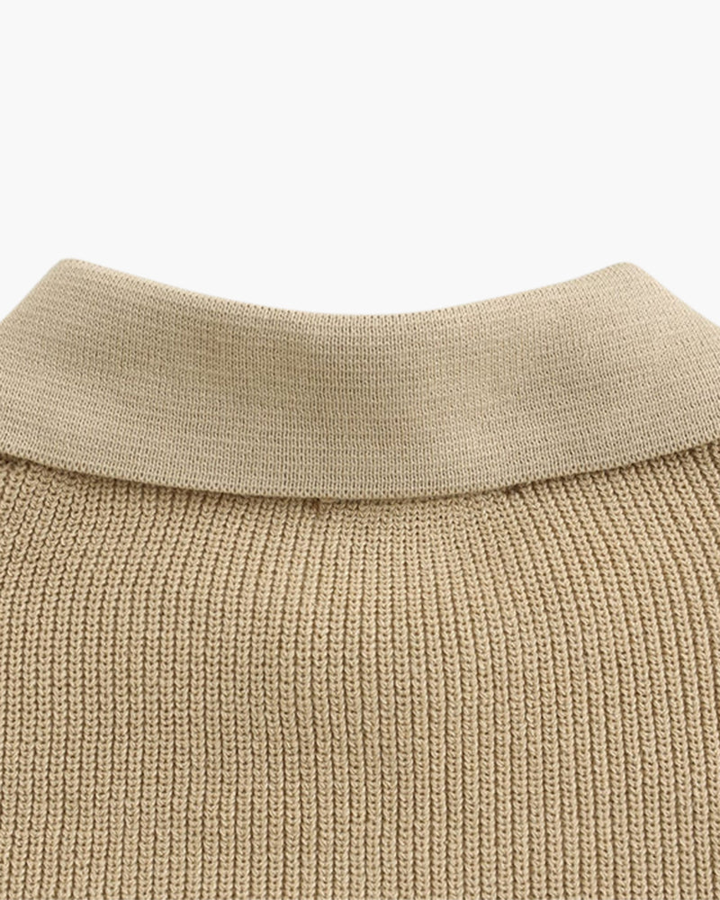 Cesare Half Zip Sweater - Dalm Fashion