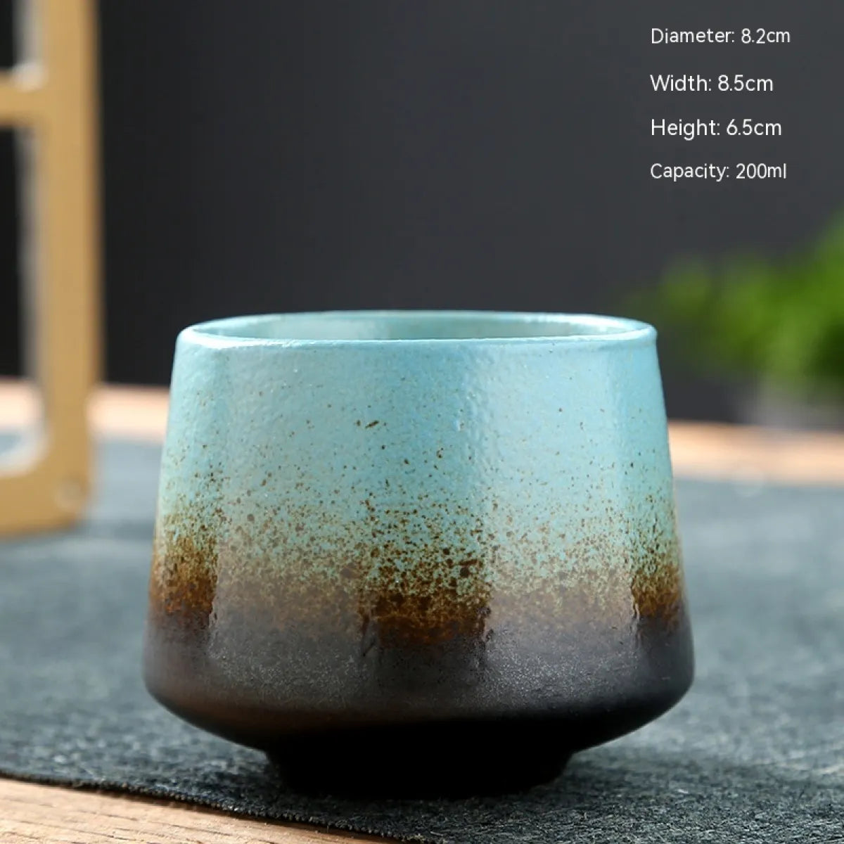 Retro Stoneware Ceramic Cup
