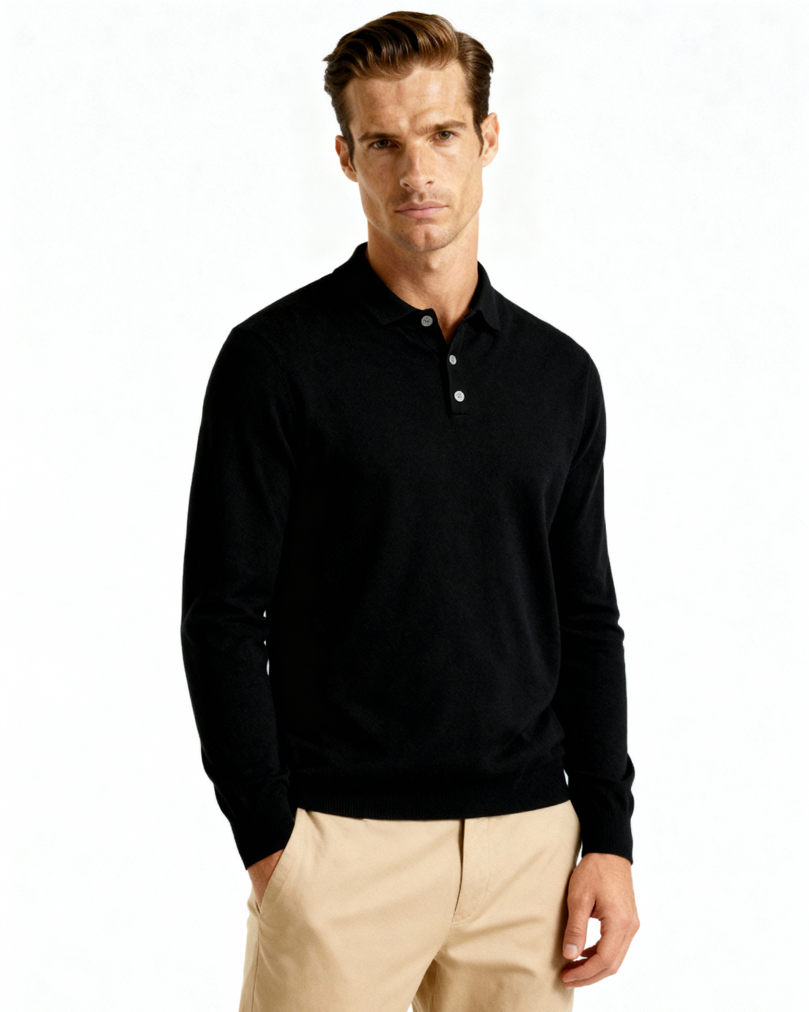 100% Cashmere Polo - Dalm Fashion