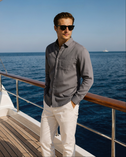 Cape Town - 100% Linen Shirt - Dalm Fashion