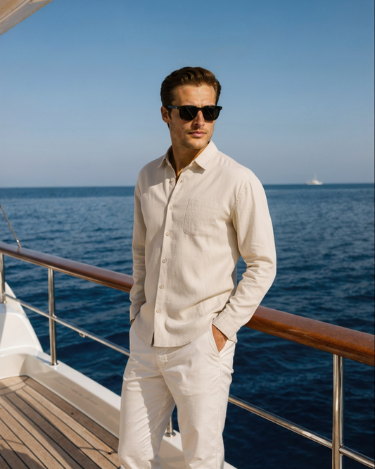 Cape Town - 100% Linen Shirt - Dalm Fashion