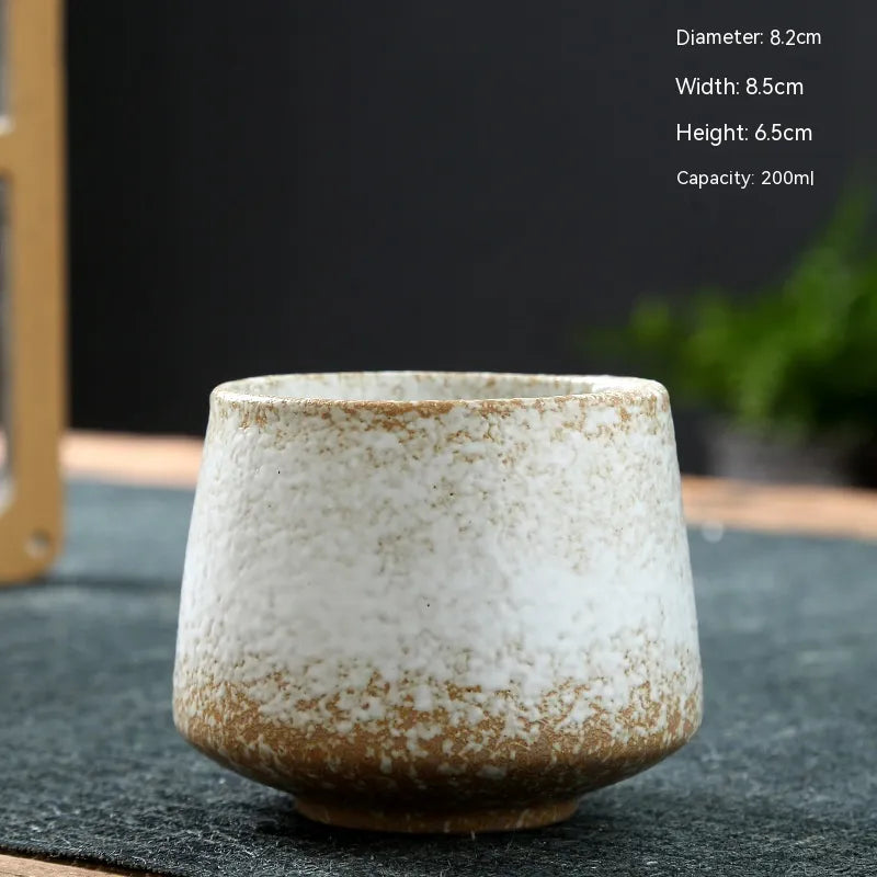 Retro Stoneware Ceramic Cup