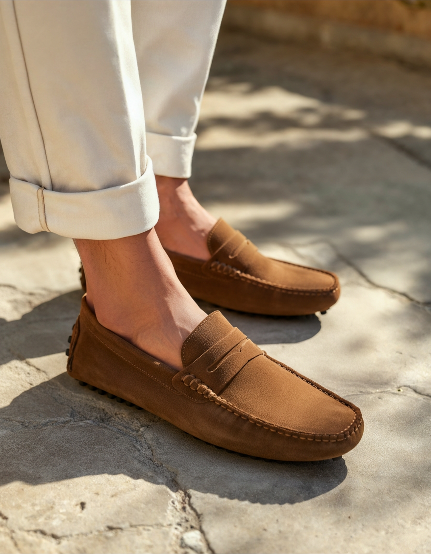 Suede Driver Loafers - Dalm Fashion