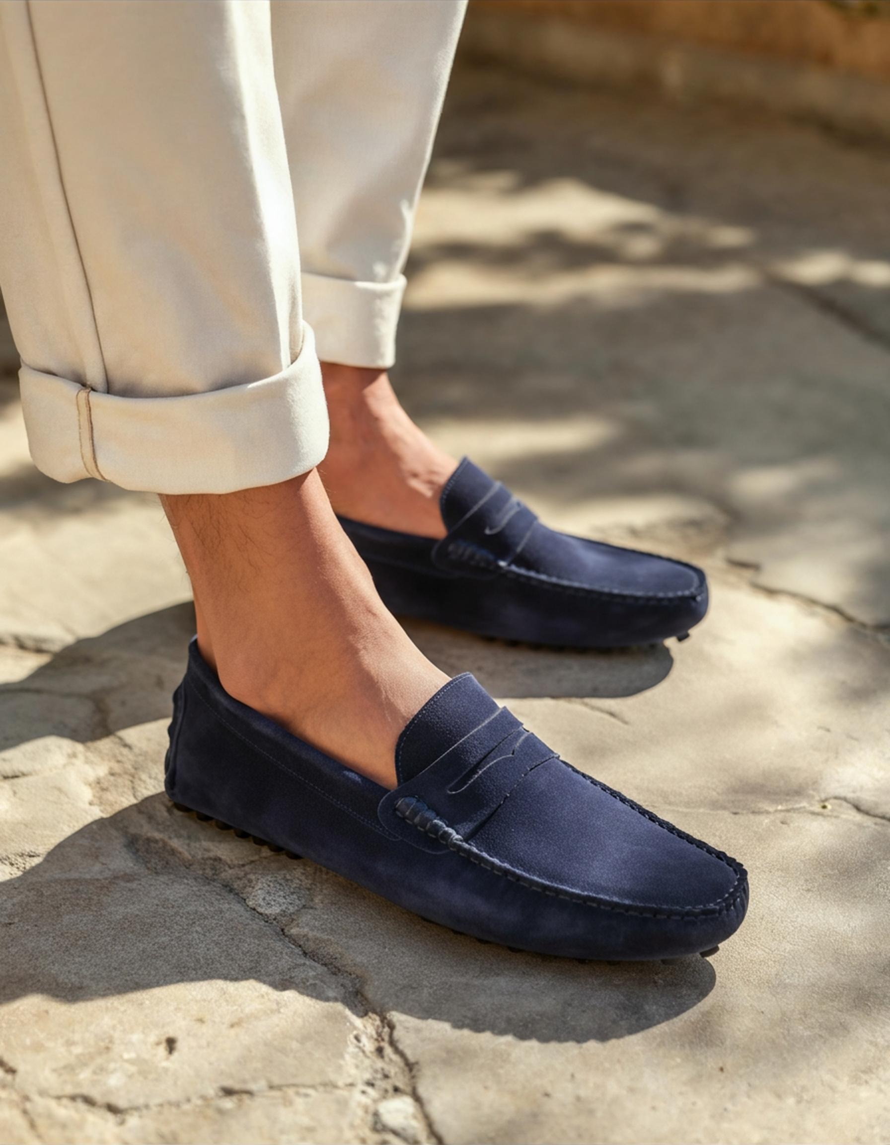 Suede Driver Loafers - Dalm Fashion