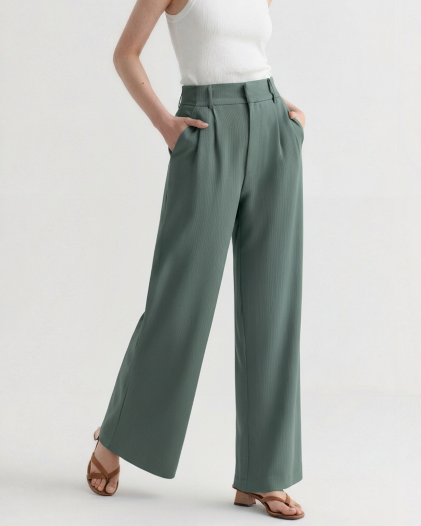 Serena Wide-Leg Trousers - Dalm Fashion