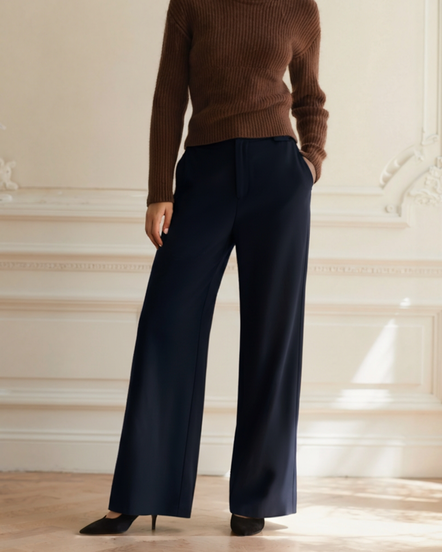 Serena Wide-Leg Trousers - Dalm Fashion