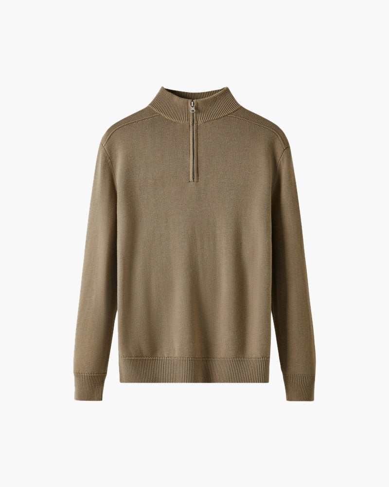 100% Merino Wool Zip Up - Dalm Fashion