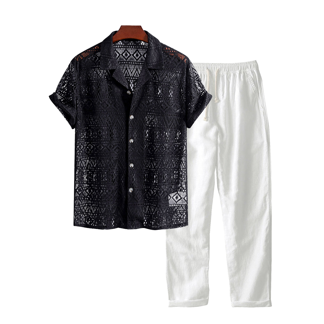 Saba - TheighT Short Sleeved Set - Dalm Fashion